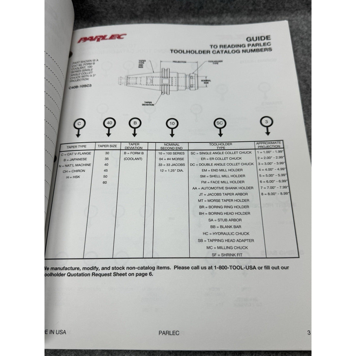 1998 Parlec CNC Tooling Catalog Toolholders Collets Boring Machinist Manual
