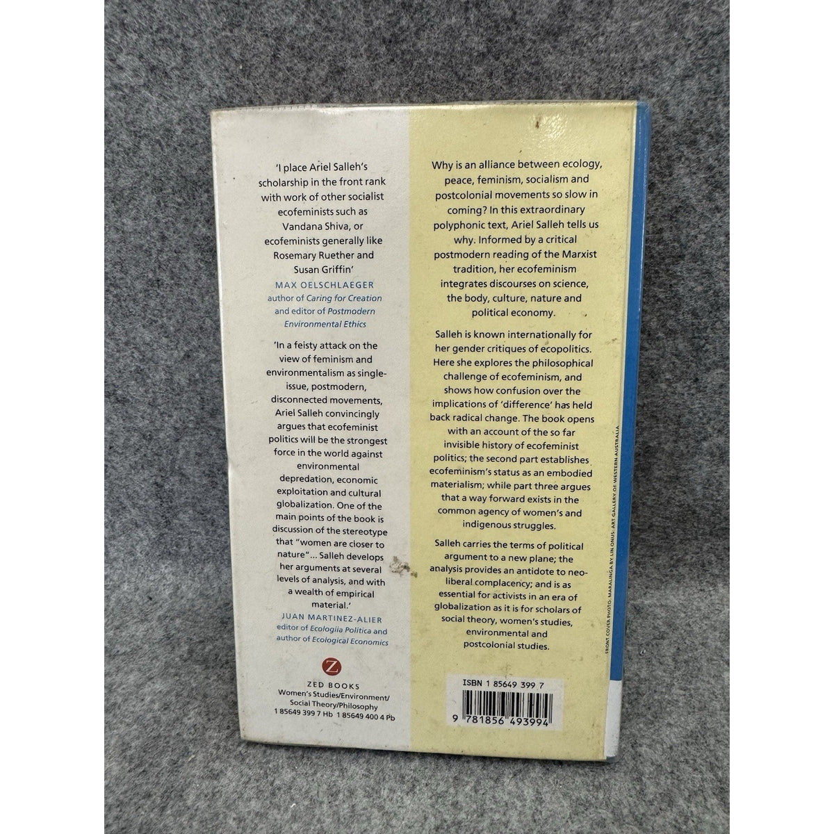 Ecofeminism as Politics Nature Marx & the Postmodern 1997 HC Salleh