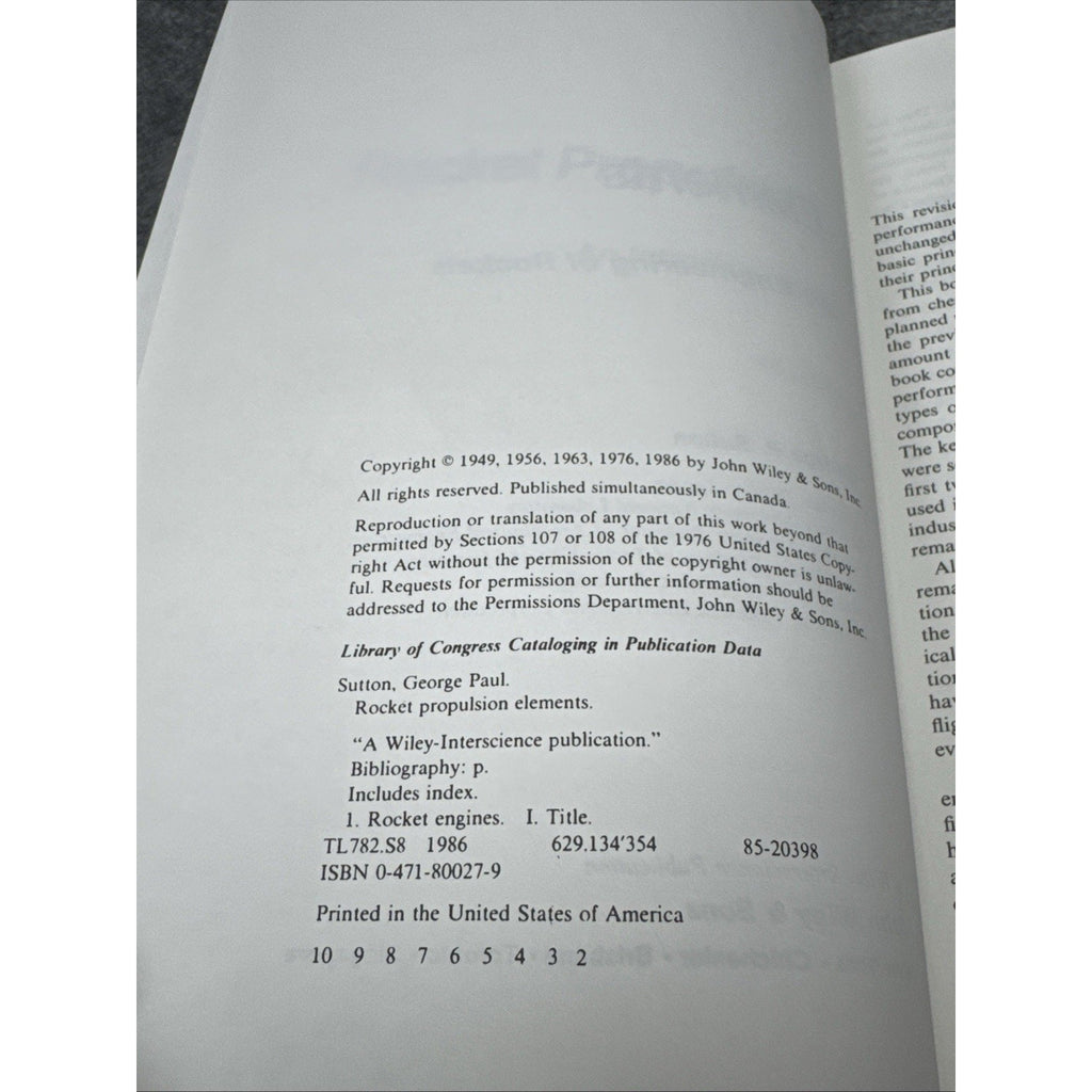 Rocket propulsion elements: An introduction to the engineering...