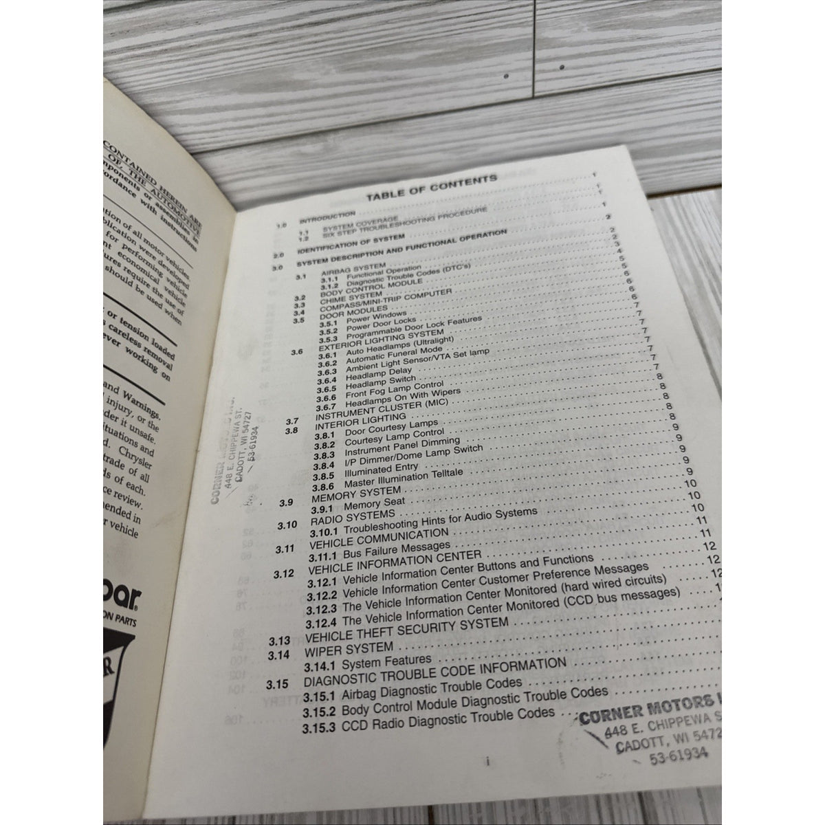 Chrysler Jeep Grand Cherokee Service Manual 1996-1997 Body Diagnostic Procedures