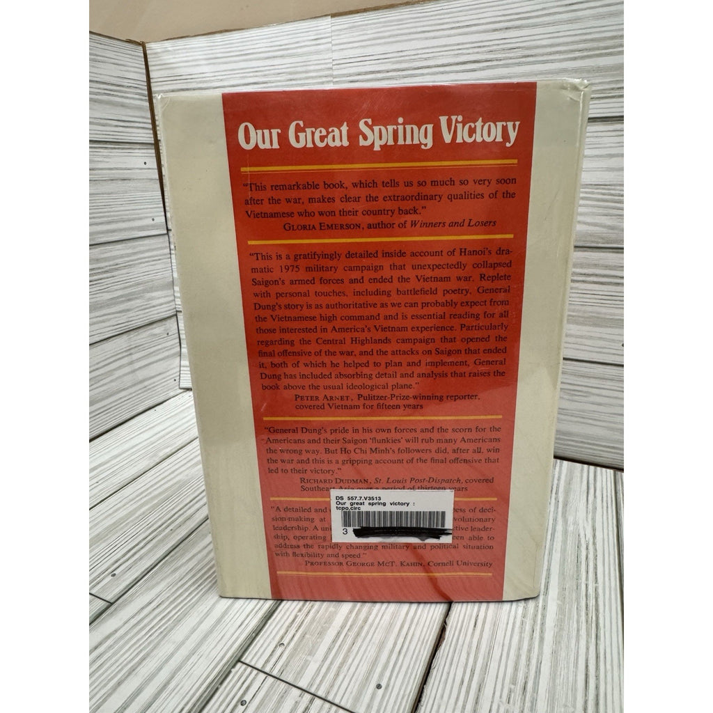 Our Great Spring Victory Van Tien Dung 1977 HC Monthly Review
