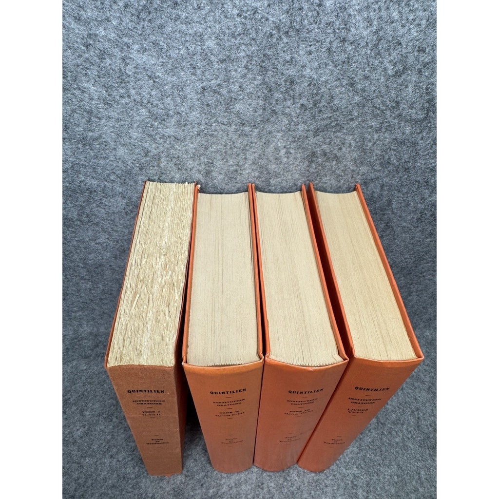Quintilien Institution Oratoire Tomes I–IV 1975–77 Jean Cousin Latin French
