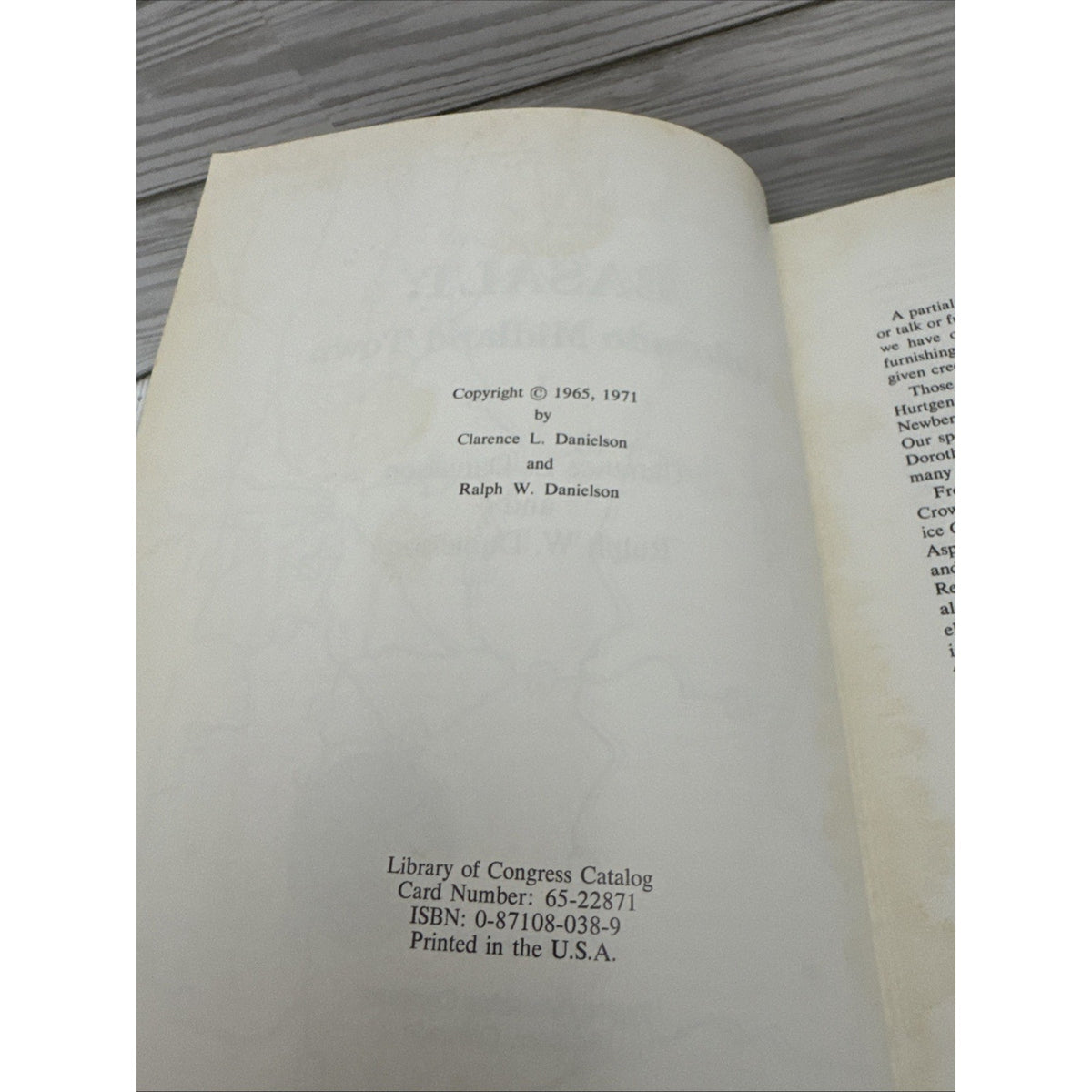 Basalt: Colorado Midland Town Clarence Danielson Ralph Danielson 1965 1971 HB DJ