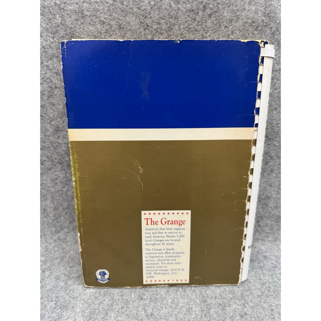 National Grange The Glory of Cooking Vol III 1986 Spiral Cookbook Recipes