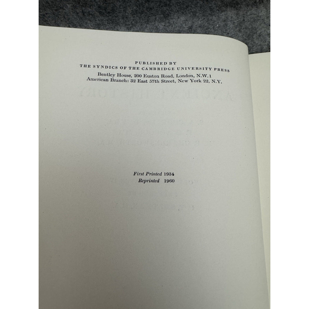 Cambridge Ancient History Volume of Plates IV 1960 Cambridge Press HC