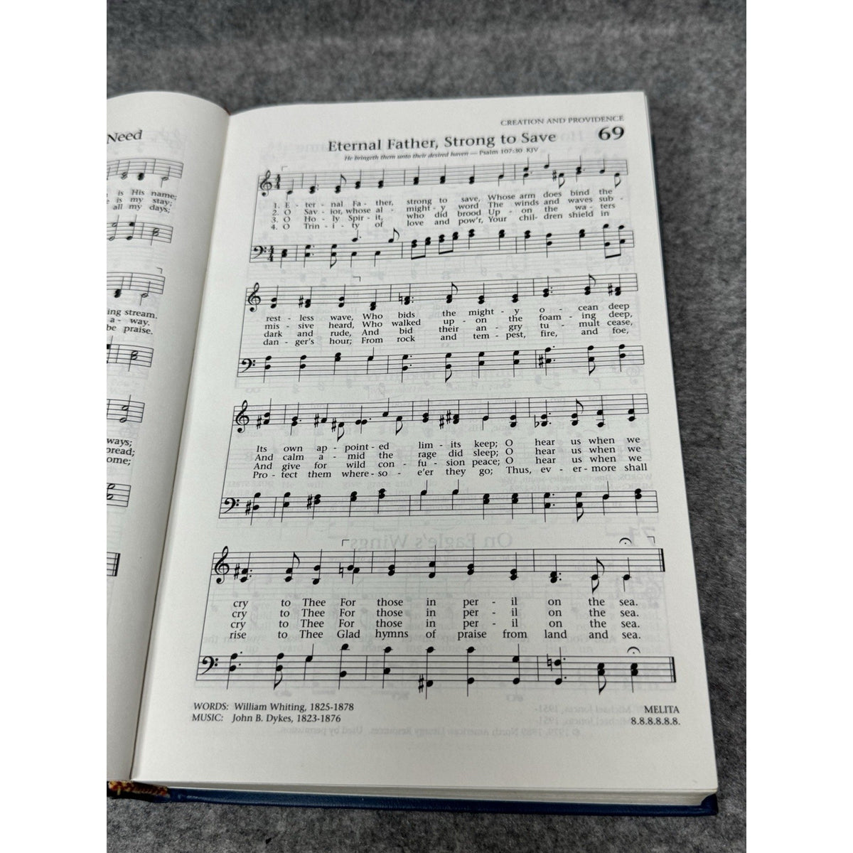 The Baptist Hymnal 1991 Convention Press Prussian Blue Hardcover Clean