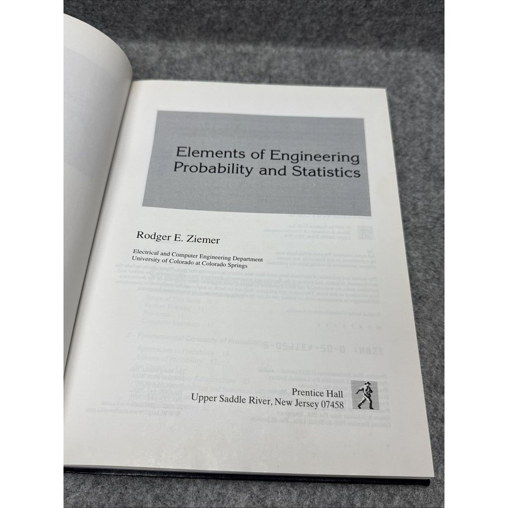 Elements of Engineering Probability and Statistics by Ziemer, Rodger E.