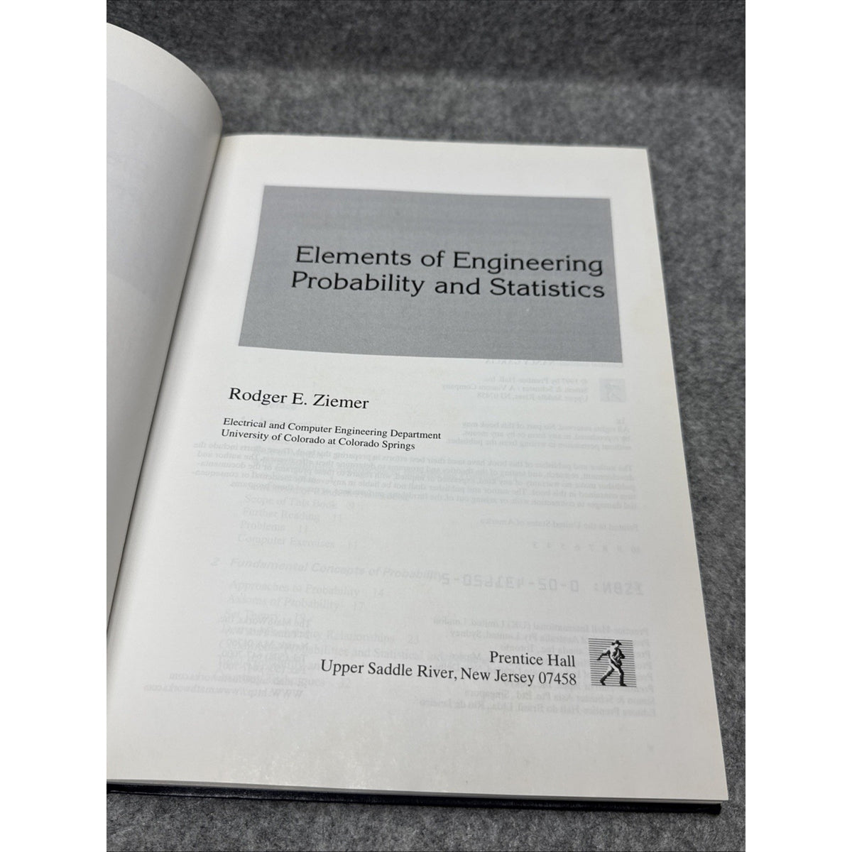 Elements of Engineering Probability and Statistics by Ziemer, Rodger E.