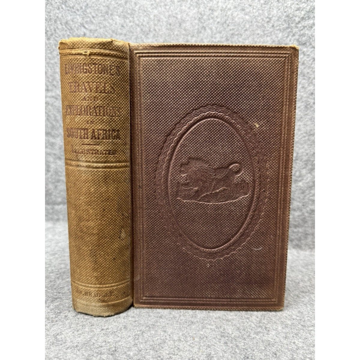 1861 Livingstone Travels Researches South Africa Illustrated Antique Book