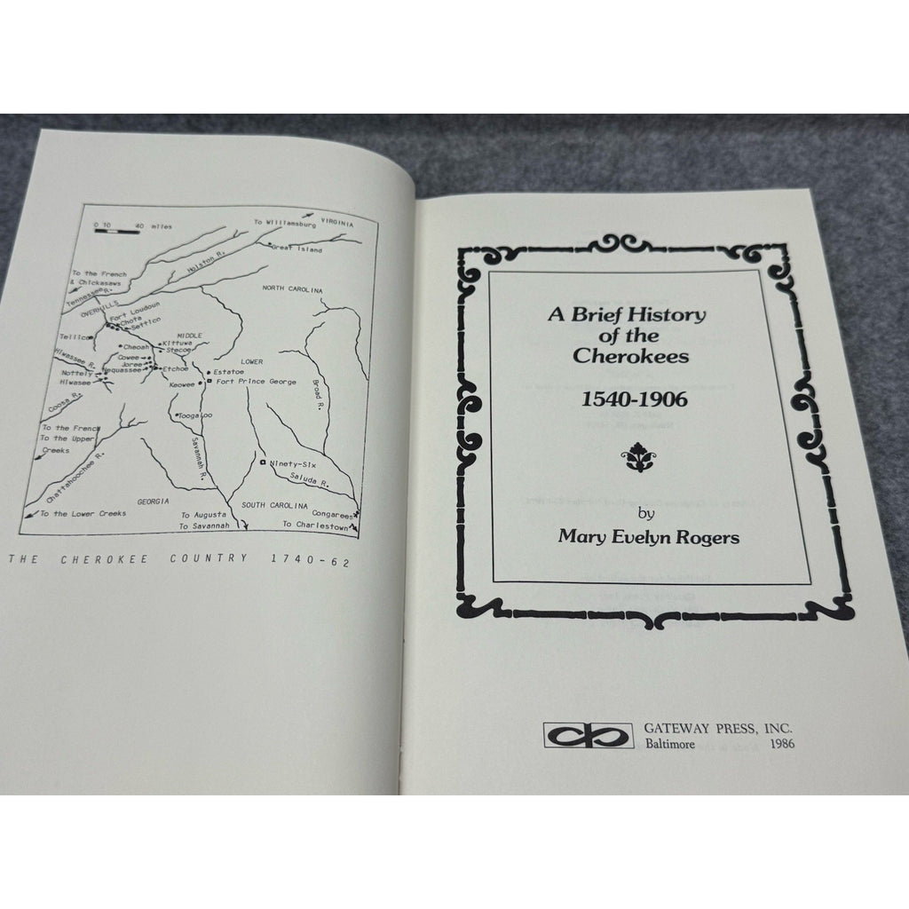 Signed Limited 1st Brief History of the Cherokees Mary Rogers 60/192