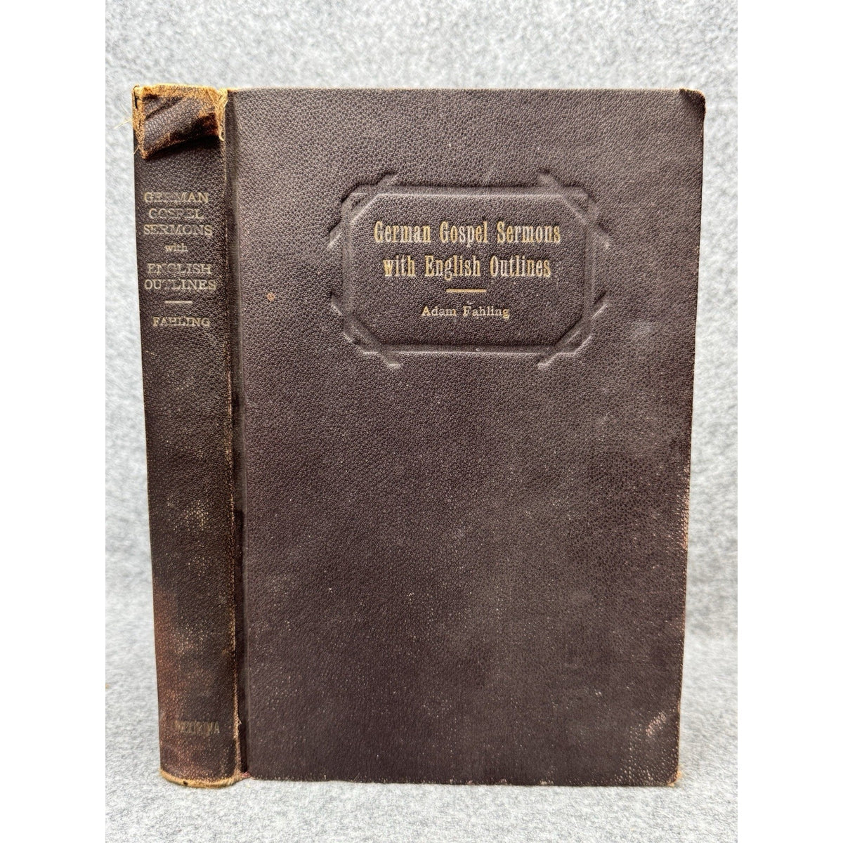 1928 German Gospel Sermons English Outlines Adam Fahling Lutheran Hardcover