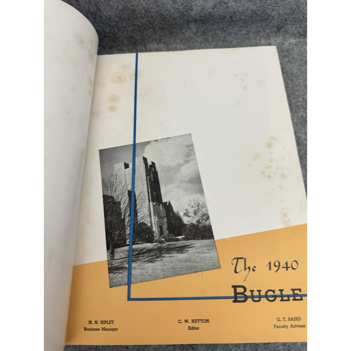 1940 The Bugle Virginia Polytechnic Institute VPI Virginia Tech Yearbook HC