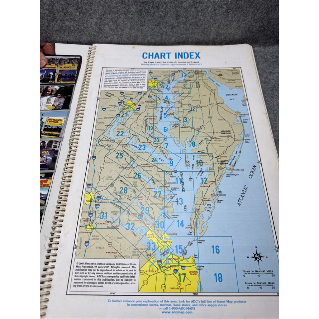 Atlas Chesapeake Bay VA by the Map People Staff ADC (2005, Book, Other)