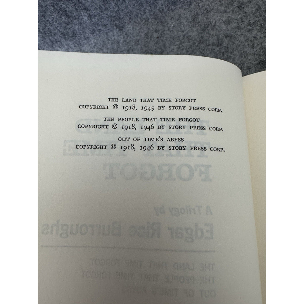 Edgar Rice Burroughs The Land That Time Forgot HC DJ Trilogy BCE