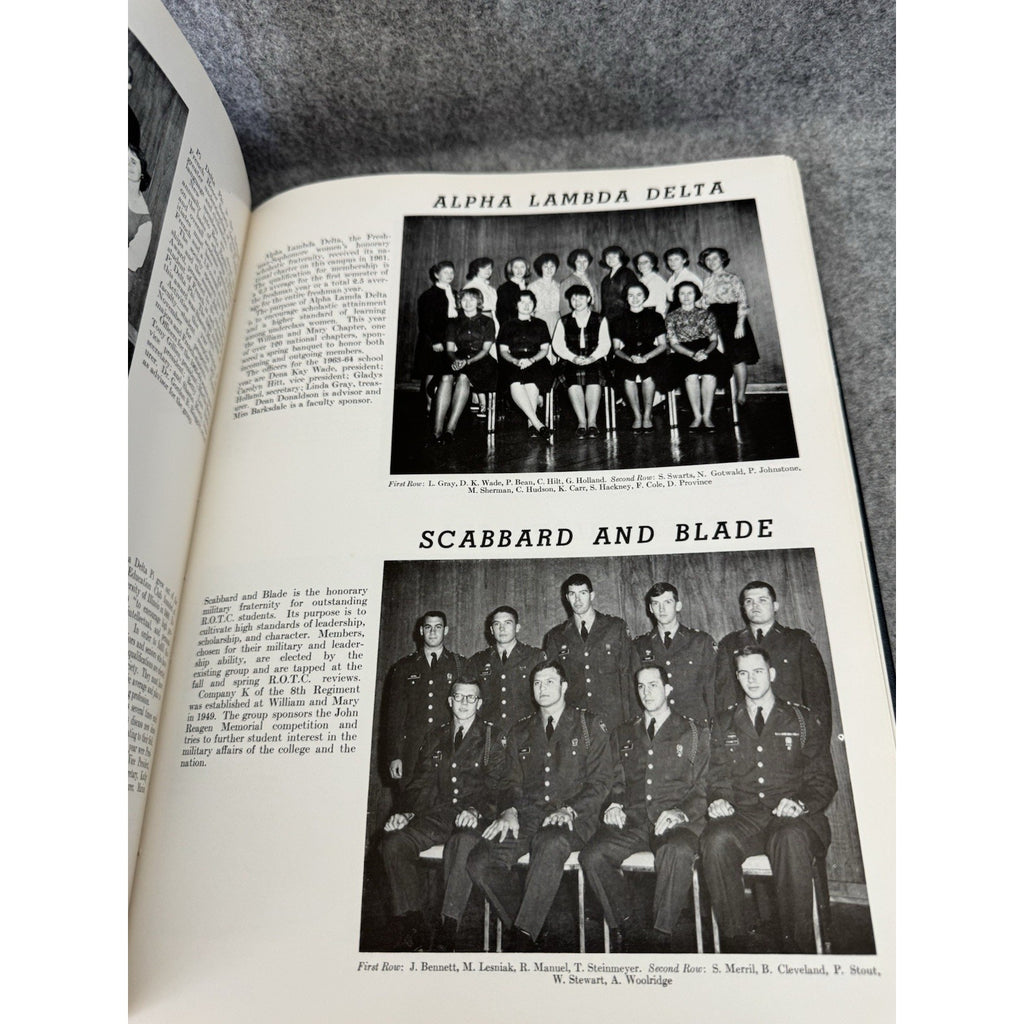 1964 Colonial Echo William & Mary College Yearbook Williamsburg VA HC