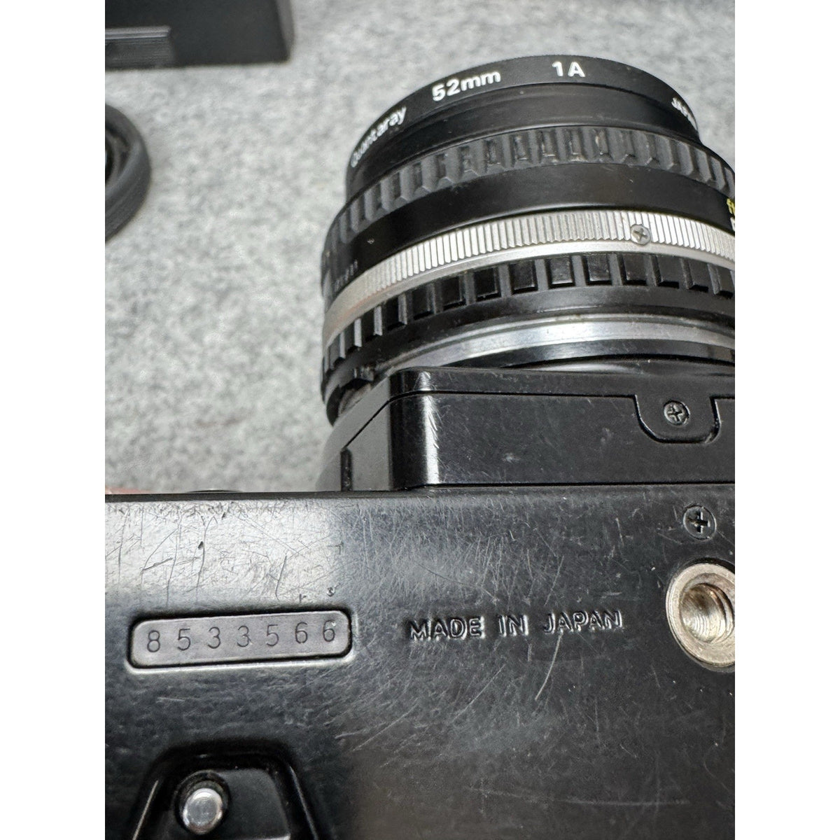 Nikon FG 35mm Camera Lot Series E 50mm 1.8 Quantaray 80-200 SB-15 Untested