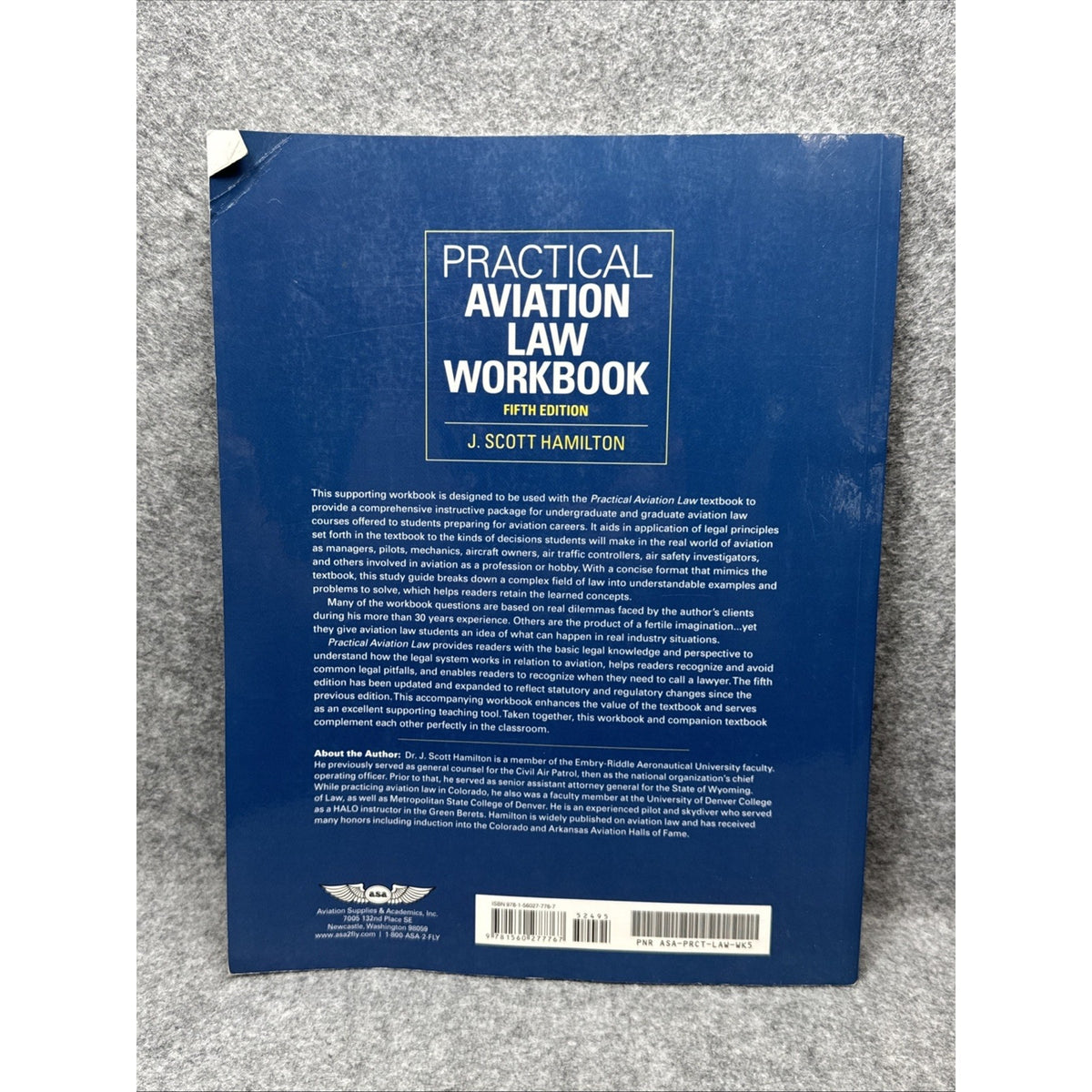 Practical Aviation Law Workbook by J. Scott Hamilton (2011, Trade Paperback)