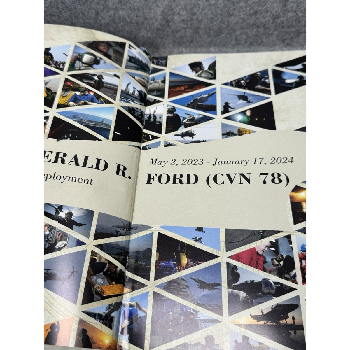 USS Gerald R. Ford CVN 78 2023–2024 Maiden Deployment Cruise Book Navy