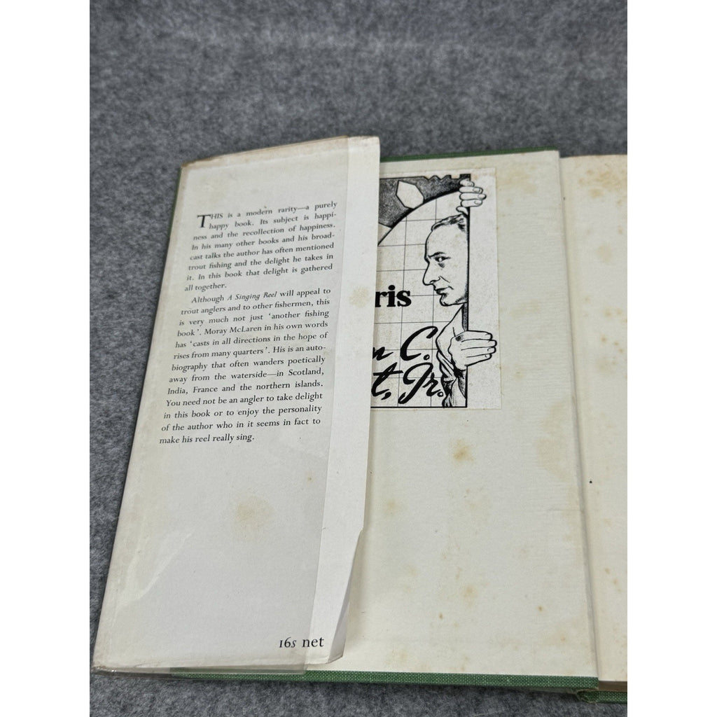 1953 A Singing Reel Moray McLaren 1st Ed Signed Bernard Venables Fishing
