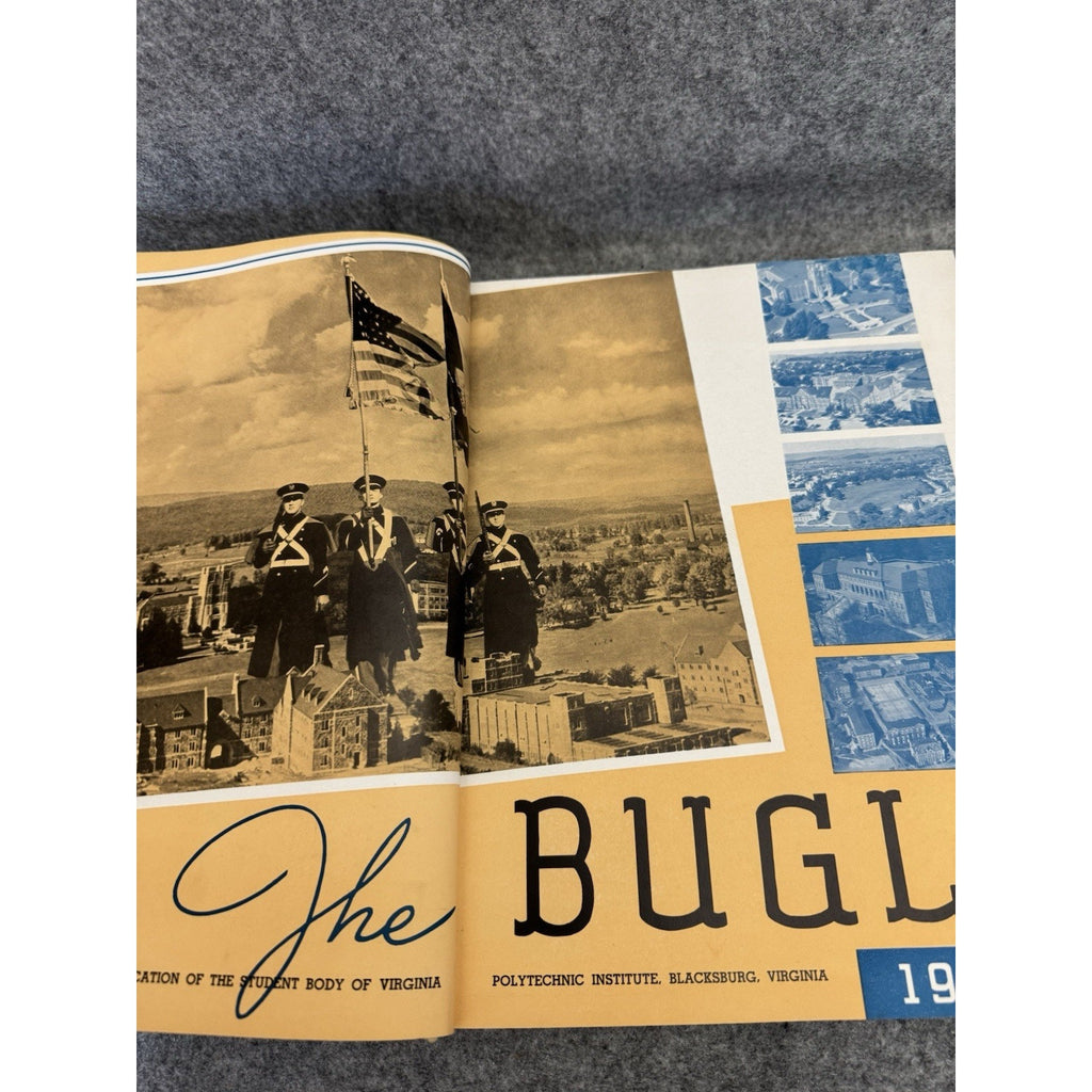 1940 The Bugle Virginia Polytechnic Institute VPI Virginia Tech Yearbook HC