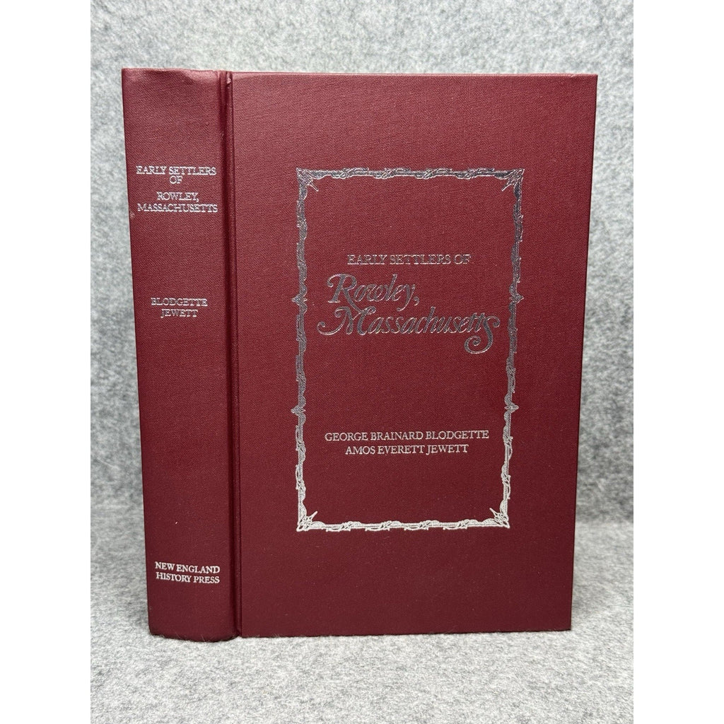 Early Settlers Rowley Massachusetts Genealogy Blodgette Jewett 1981 HC