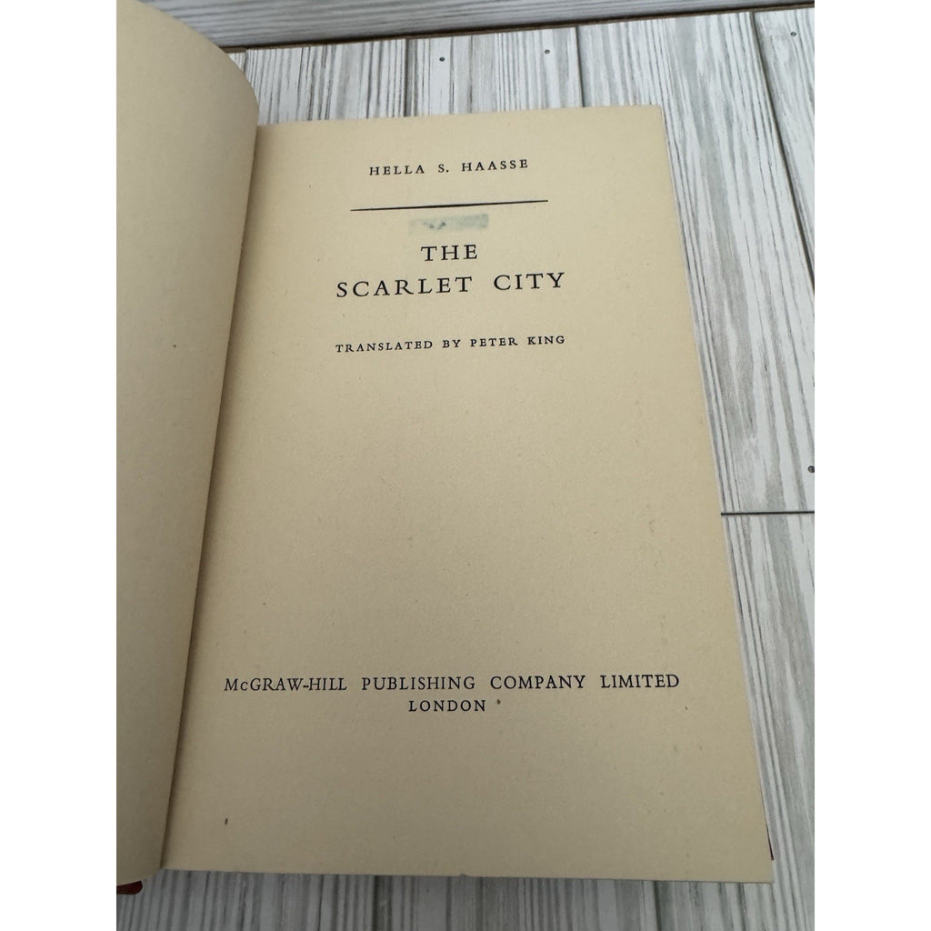 The Scarlet City Hella S Haasse 1954 HC McGraw-Hill London Borgia Novel