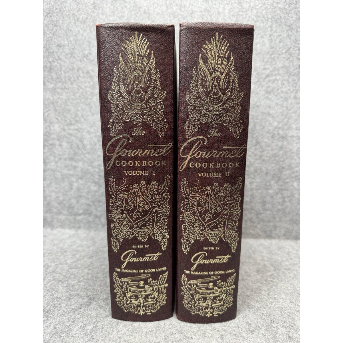 Gourmet Cookbook Vol I II 2 Volume Set Revised 1974 Vintage Hardcover Recipes