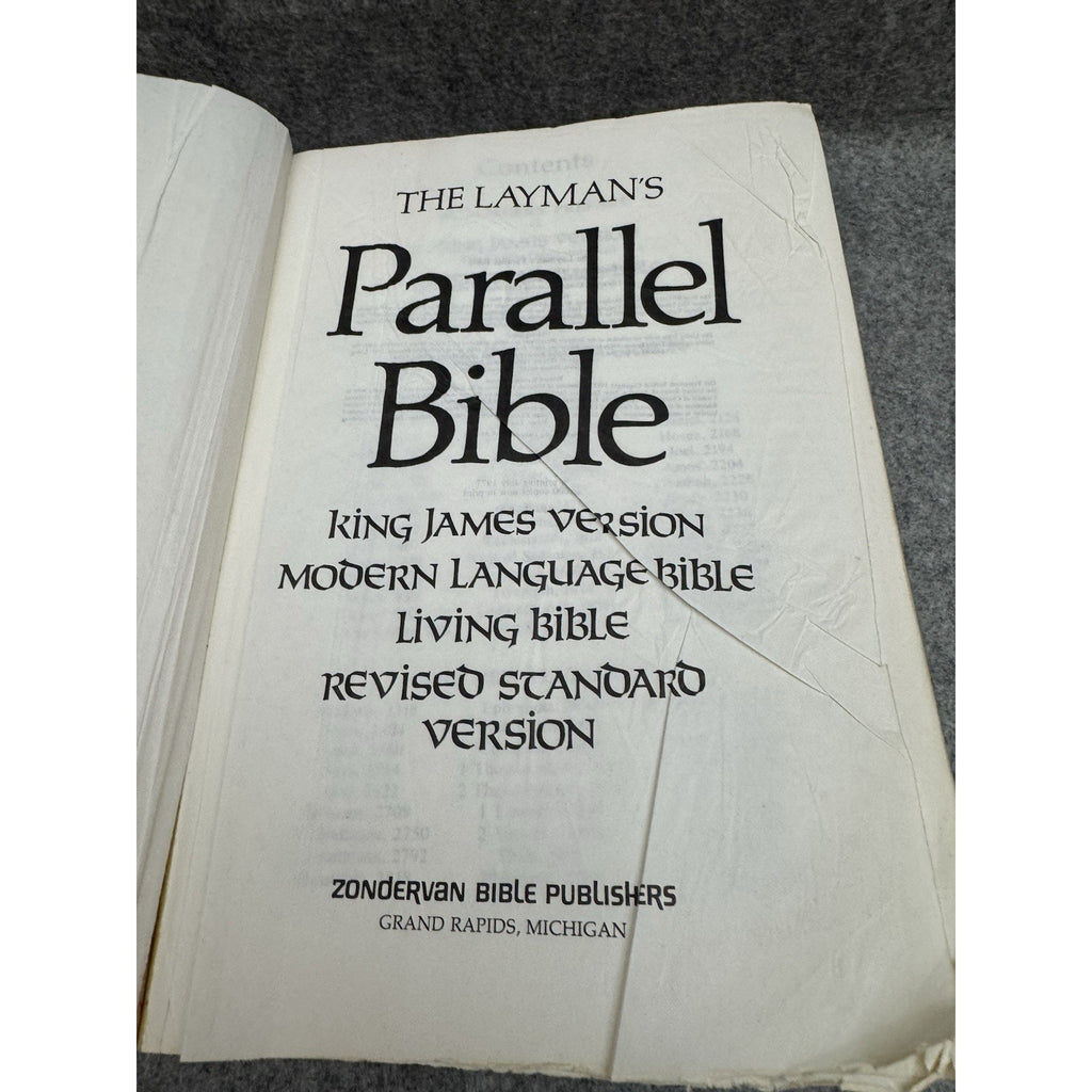 Layman’s Parallel Bible 1977 KJV RSV Living Modern Language PB