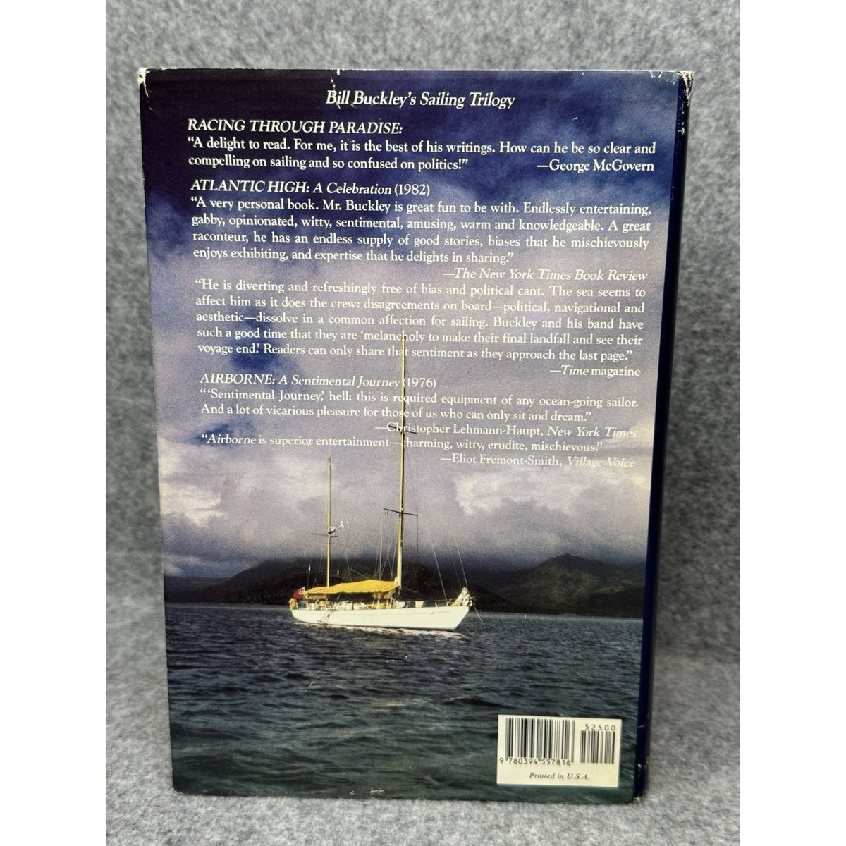 Racing Through Paradise William F Buckley Jr 1987 1st Edition Pacific Sailing