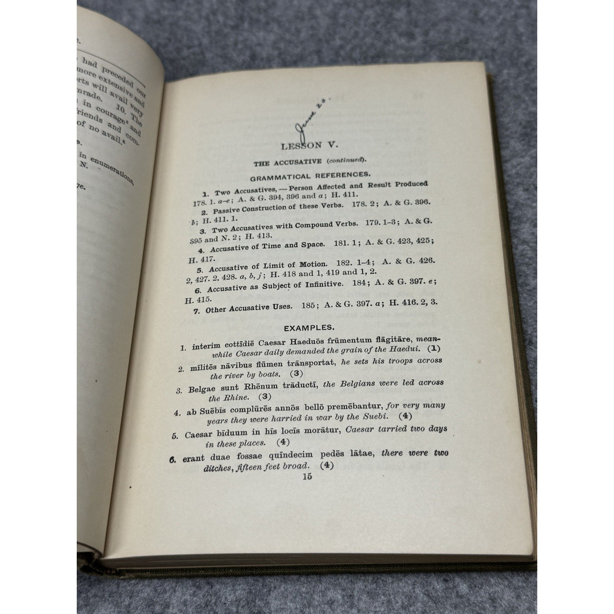 1919 A New Latin Composition Charles E Bennett Latin Grammar Antique Hardcover