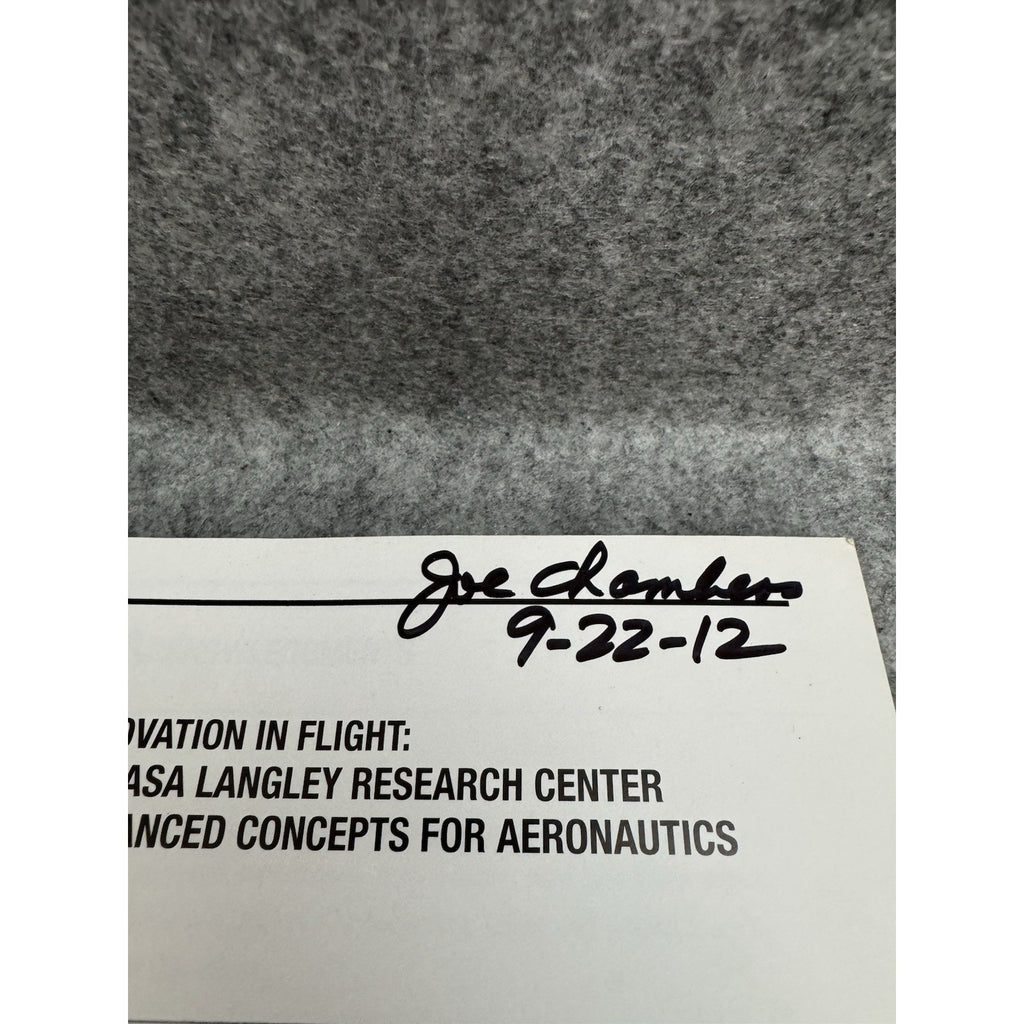 Innovation in Flight NASA Langley Research Chambers 2005 Signed Joe Chambers PB