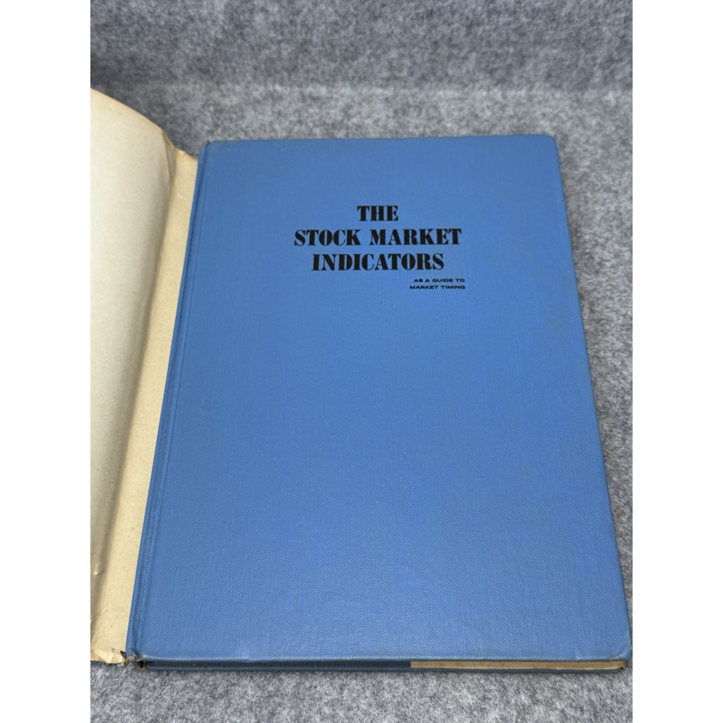 The Stock Market Indicators William Gordon 1968 Hardcover DJ Technical Analysis
