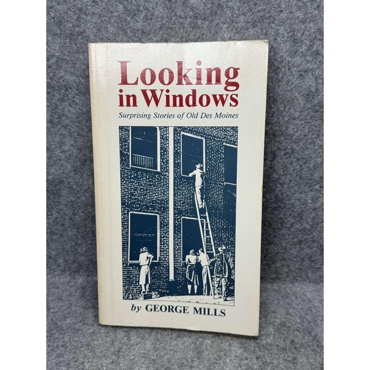 Looking in Windows George Mills 1991 First Edition Old Des Moines Iowa History