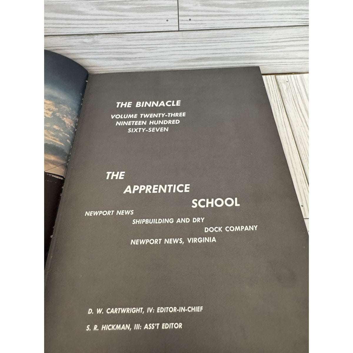 The Binnacle 1967 Apprentice School Newport News Shipbuilding Yearbook VA