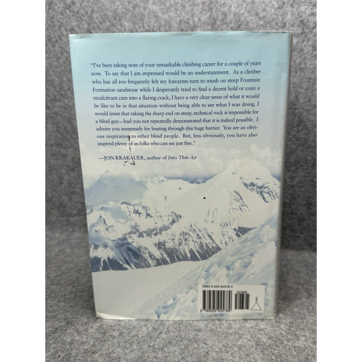 Touch the Top of the World Erik Weihenmayer Signed First Printing 2001 HC