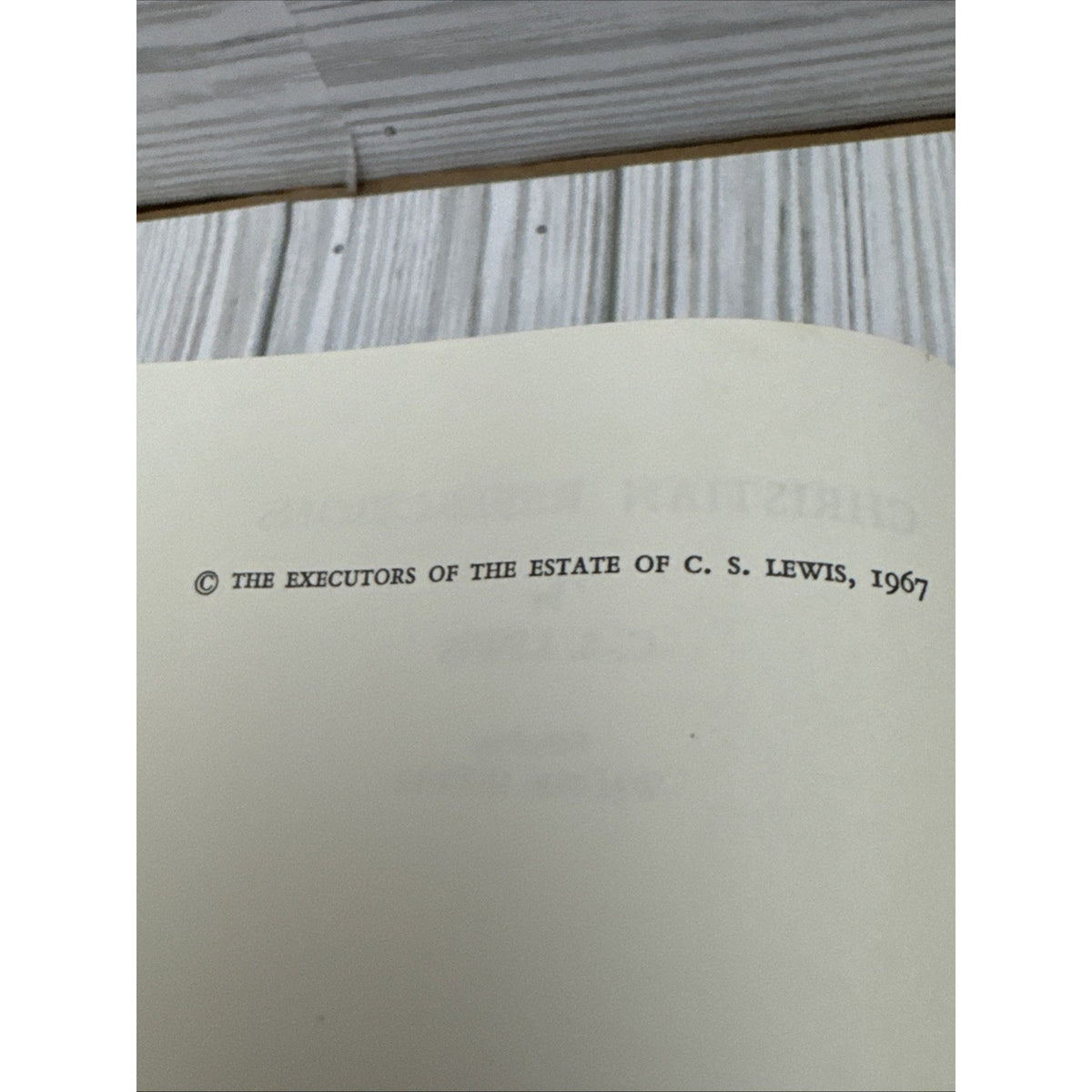 Christian Reflections by C.S. Lewis / 1967 Hardcover / Eerdmans