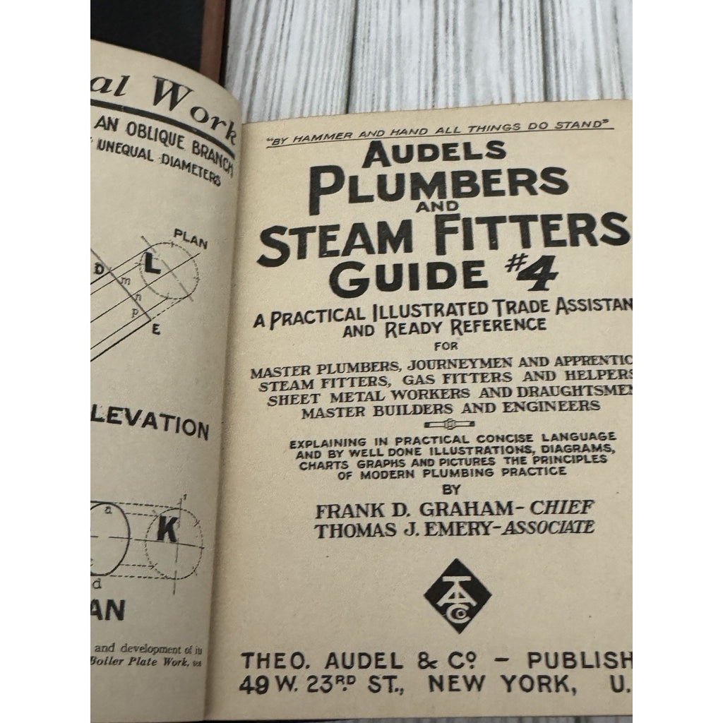 Audels Plumbers & Steam Fitters Guide Vol 2 3 4 1948 Flex Set