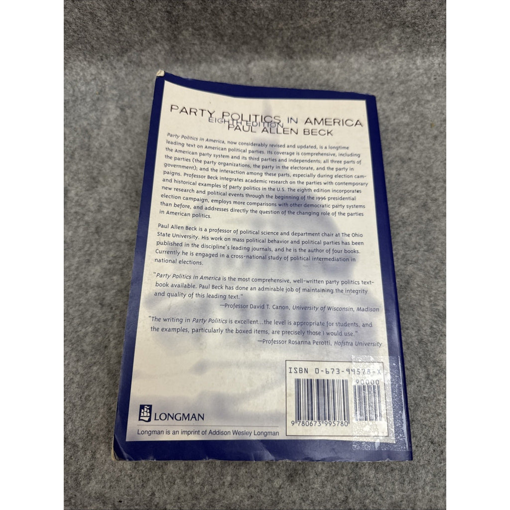Party Politics in America by Paul A. Beck (1997, Trade Paperback)