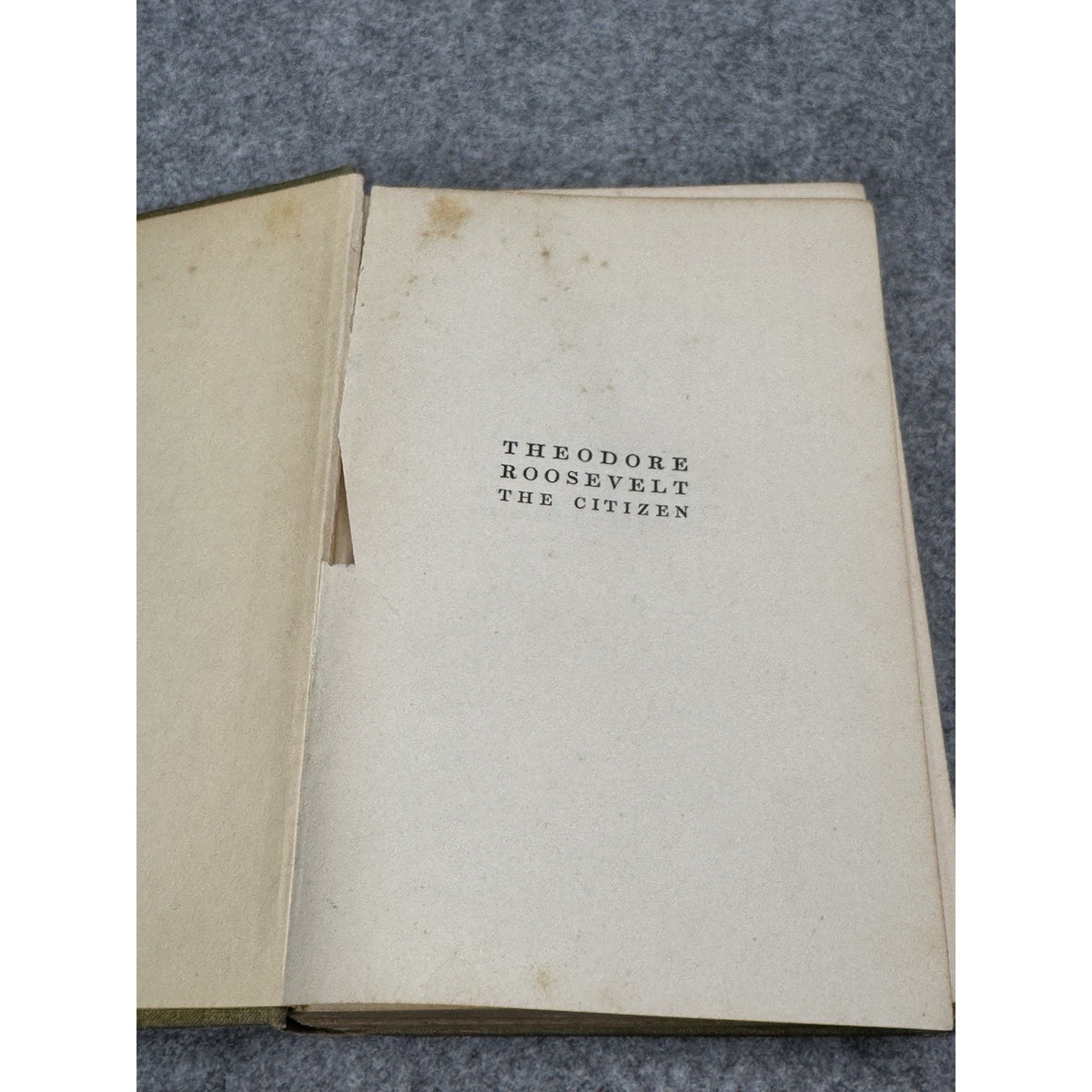 Theodore Roosevelt the Citizen Jacob A. Riis 1904 Special Edition Hardcover