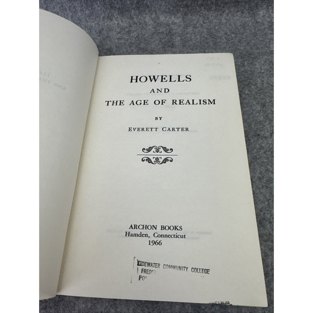 howells and the age of realism by everett carter 1966