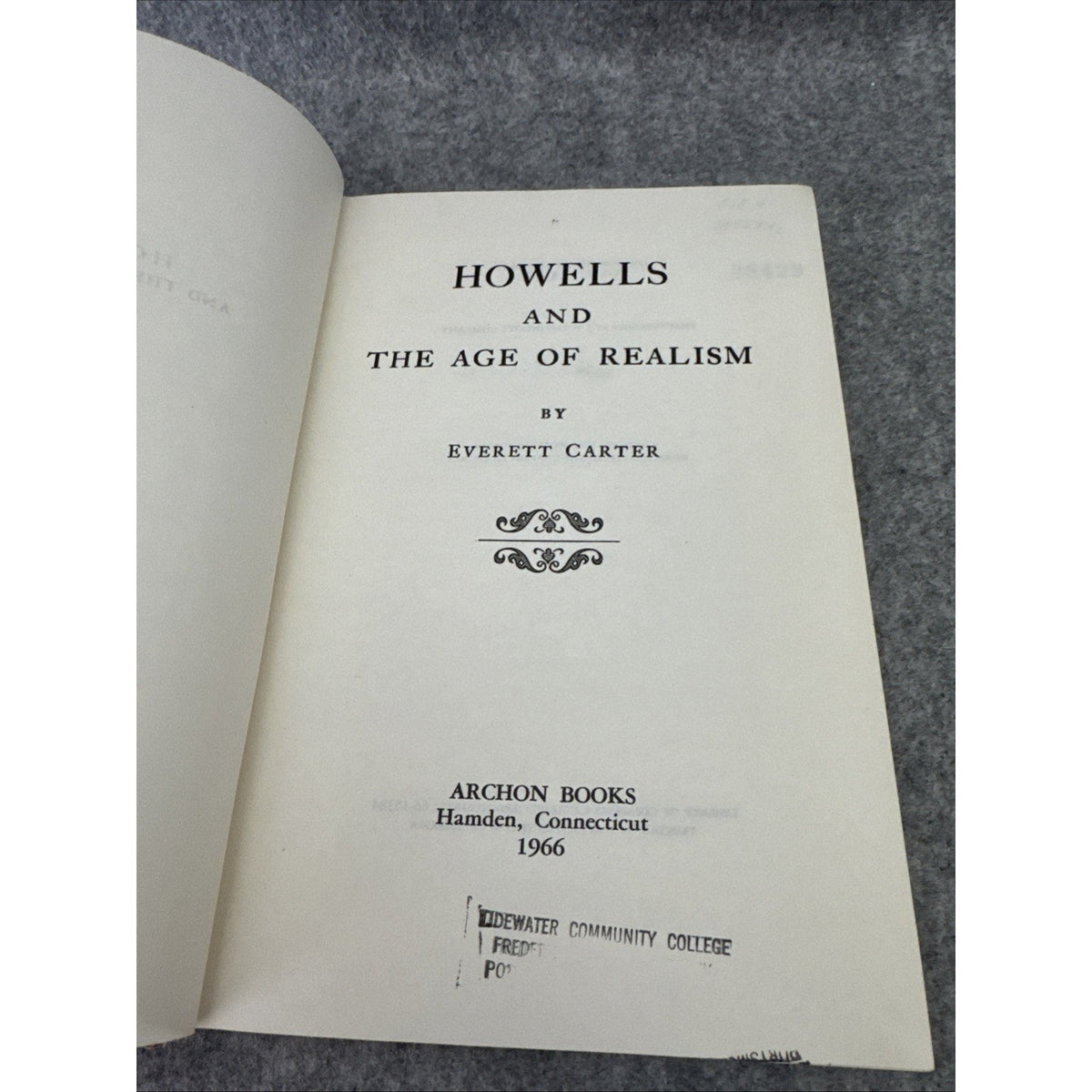 howells and the age of realism by everett carter 1966