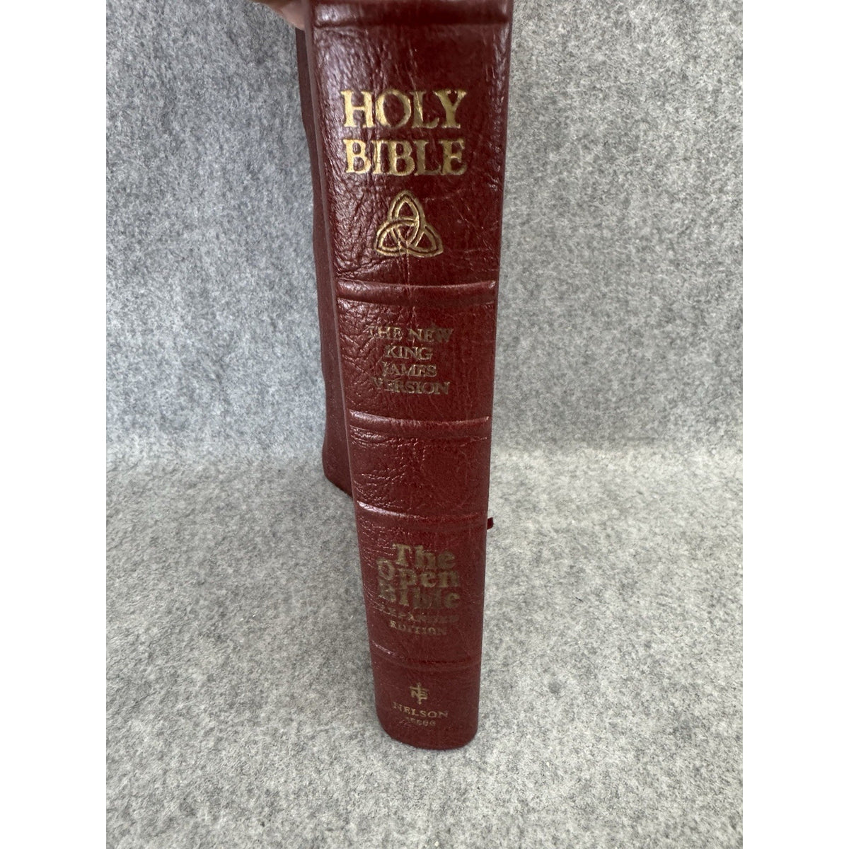 1987 Heritage Bible NKJV Open Bible Expanded Edition Genuine Leather