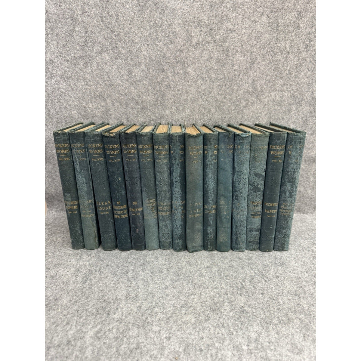 15 Vol Charles Dickens Works Peter Fenelon Collier Antique Hardcover Set