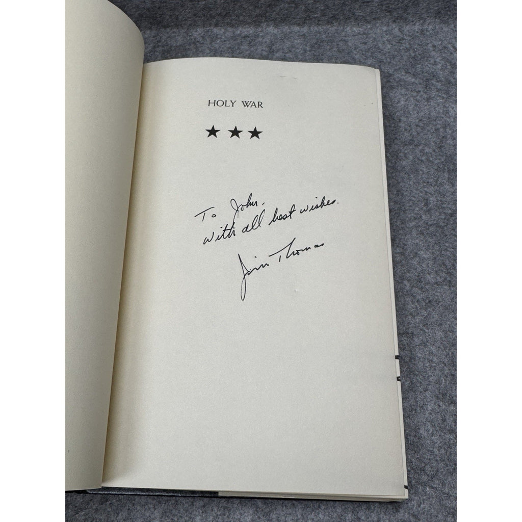 1973 Holy War James A Thomas Signed Inscribed HC DJ w/ Signed Letter 1st