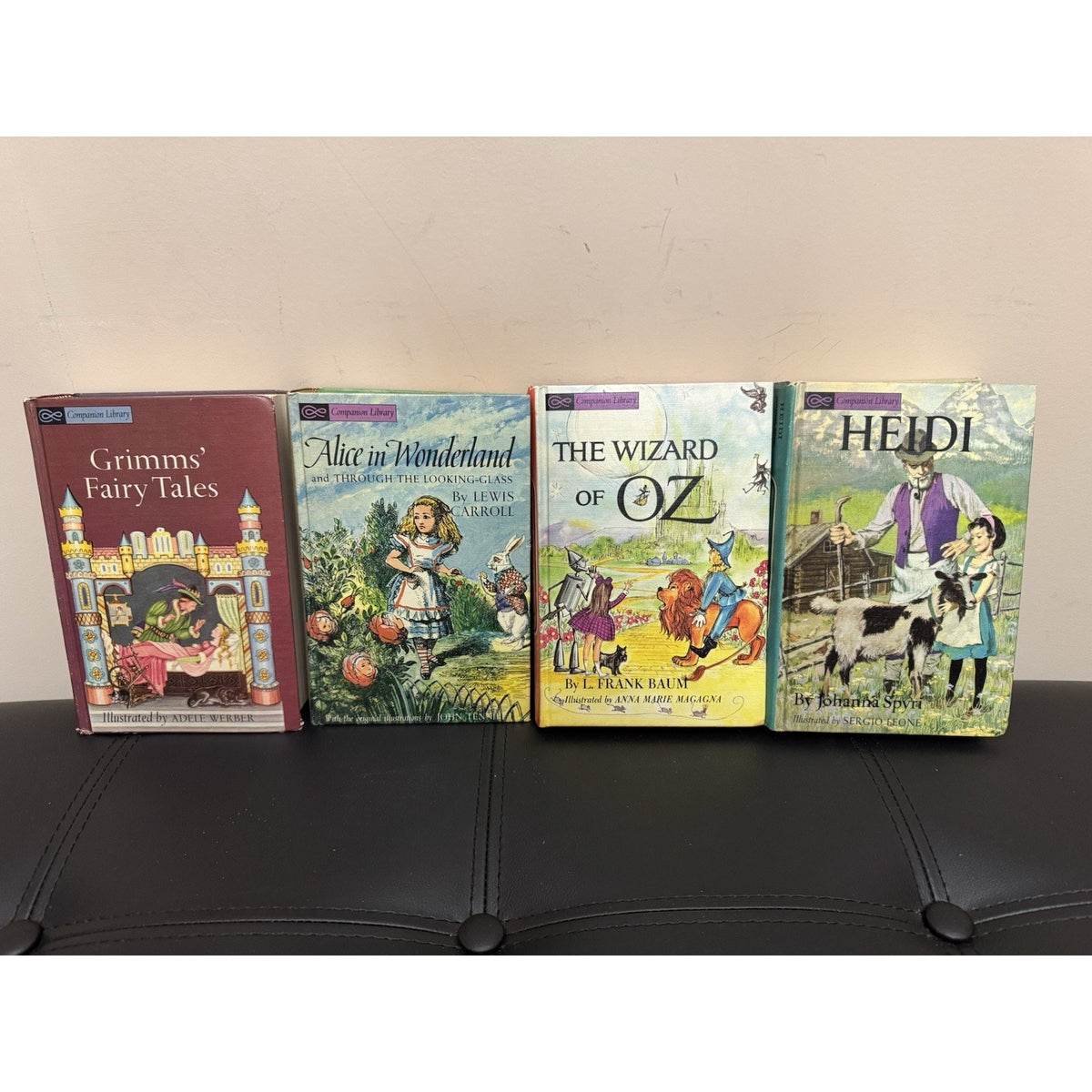 Companion Library Double-Sided Classics 4 Book Lot Oz Alice Grimm