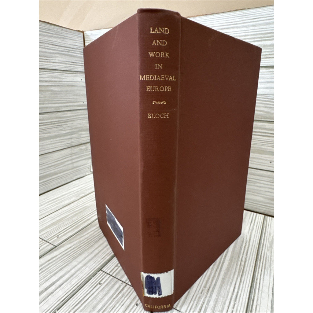 Land and Work in Mediaeval Europe BLOCH/ANDERSON 1967 1st Ed History/Middle Ages