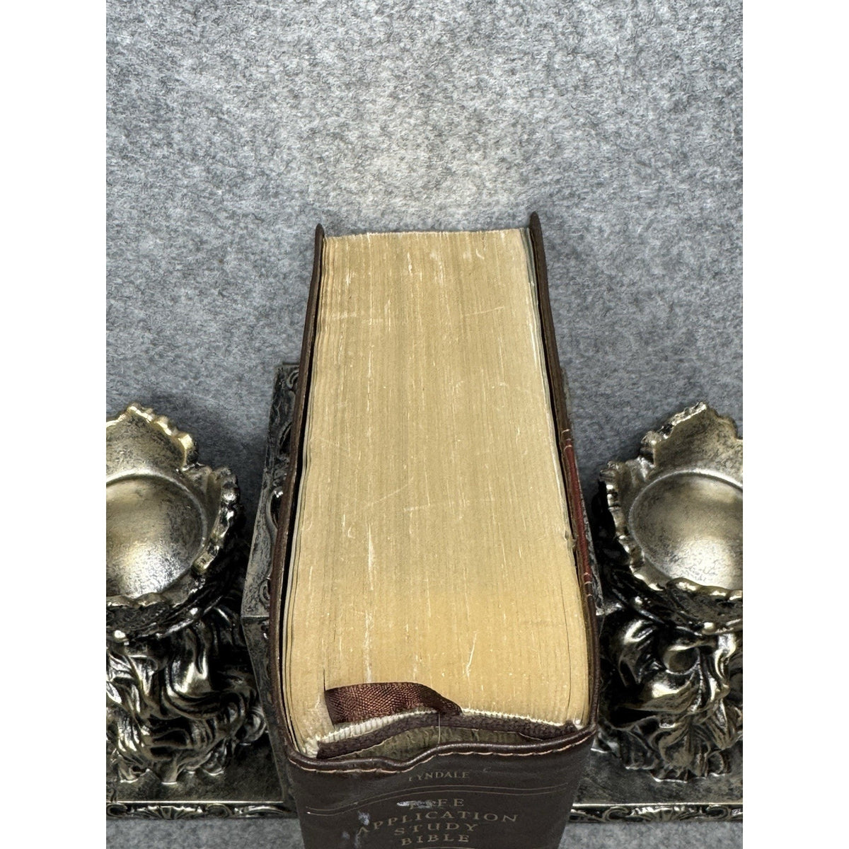 NKJV Life Application Study Bible Large Print LeatherLike Brown Tan 2019