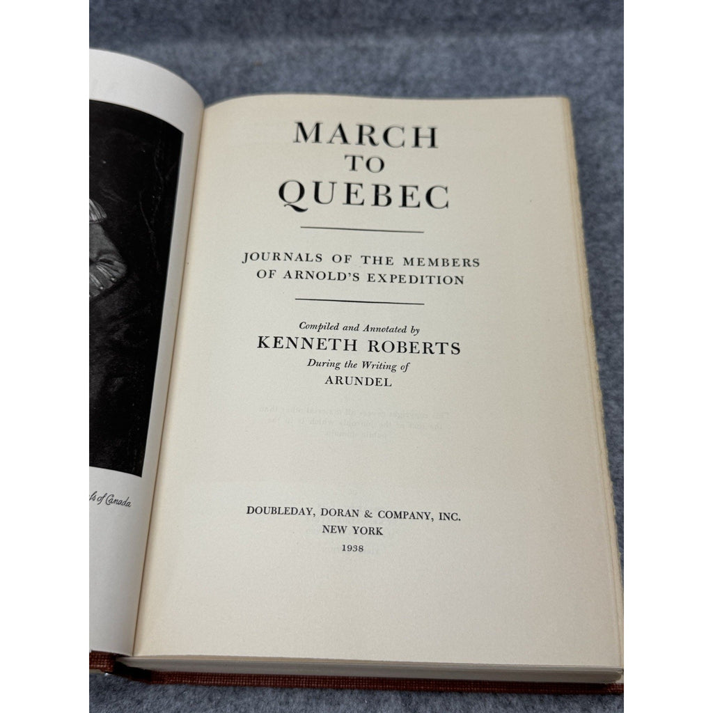 March to Quebec Kenneth Roberts 1st Ed Revolutionary War Arnold Expedition DJ