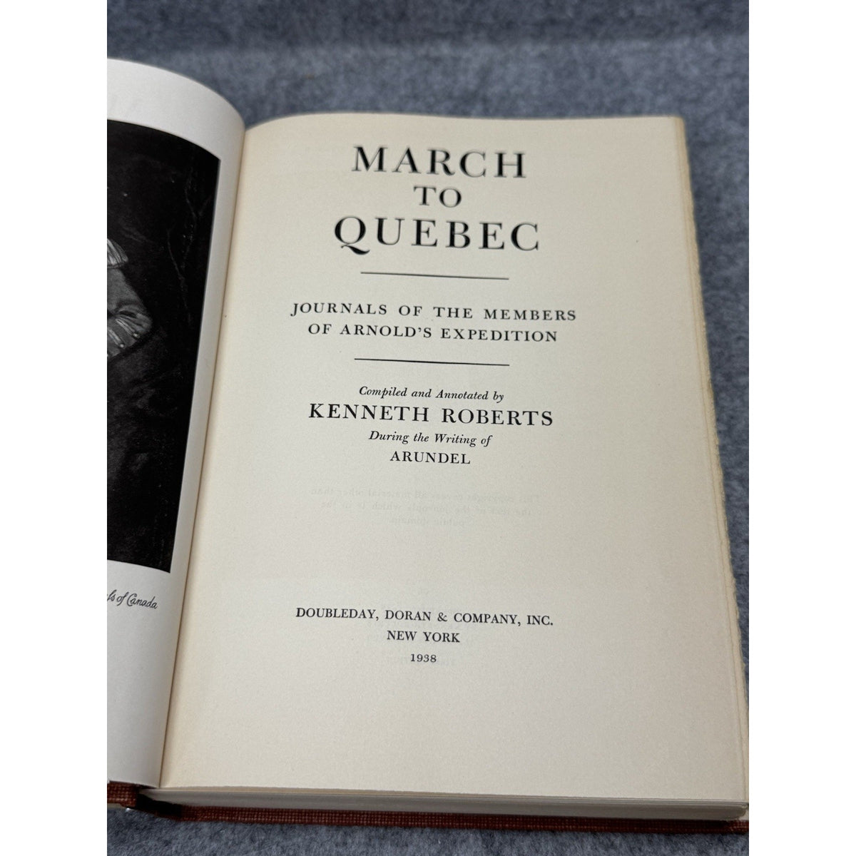 March to Quebec Kenneth Roberts 1st Ed Revolutionary War Arnold Expedition DJ