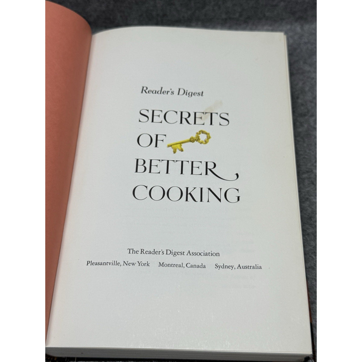 1973 Reader’s Digest Secrets of Better Cooking Vintage Illustrated Cookbook